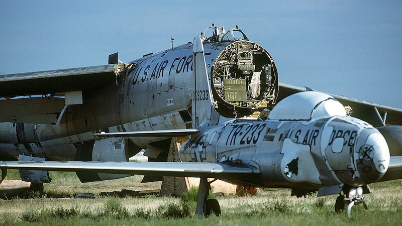 Illustration for article titled The World's Most Bizarre Aircraft Graveyards